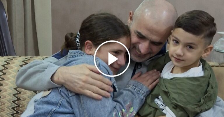 Freed Palestinian Prisoner Reunites With His Family in the West Bank